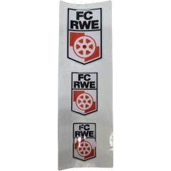 FC RWE-3D-Aufkleber 3er Set Logo