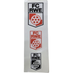 FC RWE-3D-Aufkleber 3er Set mehrfarbig