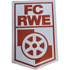 FC RWE-Aufkleber rot